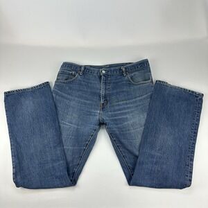 Levi's 517 Jeans Straight‎ Leg Denim Blue Jeans Casual Mens 36x34